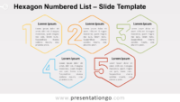 Free Hexagon Numbered List for PowerPoint and Google Slides
