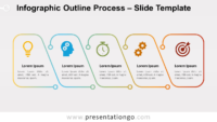Free Infographic Outline Process Slide for PowerPoint and Google Slides