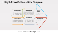 Free Right Arrow Outline for PowerPoint and Google Slides