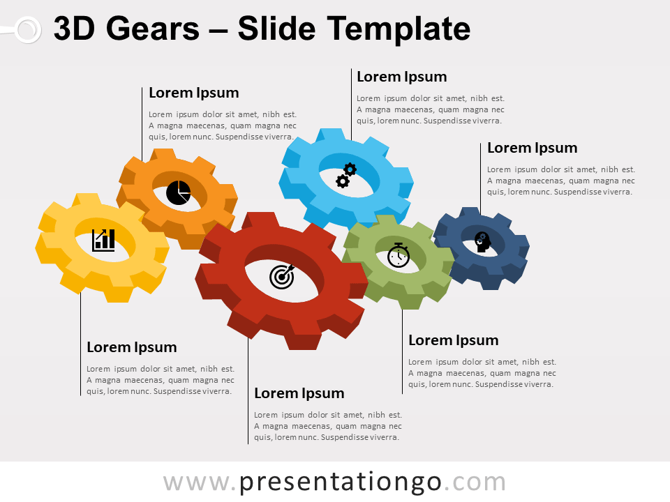 Free Gear Graphics for PowerPoint and Google Slides