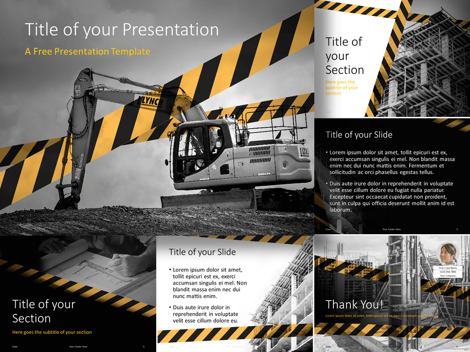 Free Construction Google Slides and PowerPoint Templates - PresentationGO