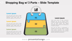 Free Shopping Bag with 3 Parts for PowerPoint and Google Slides