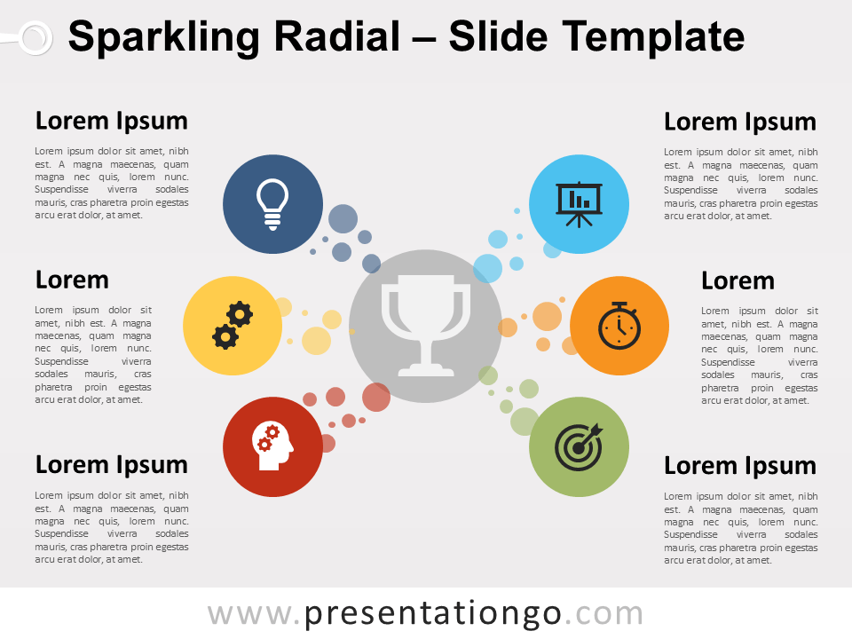 Free Sparkling Radial for PowerPoint