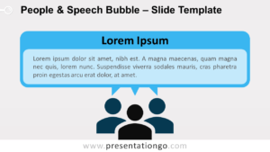 Free People and Speech Bubble for PowerPoint and Google Slides
