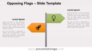 Free Opposing Flags for PowerPoint and Google Slides