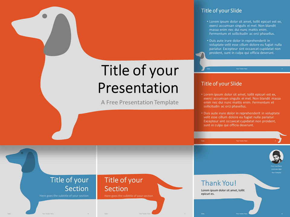 Sausage Dog Template for PowerPoint and Google Slides