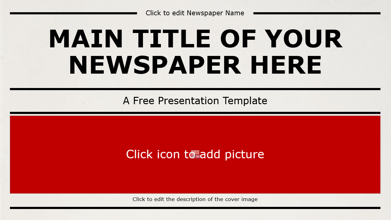 Newspaper Template For Powerpoint And Google Slides