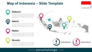 Free Indonesia Map for PowerPoint and Google Slides