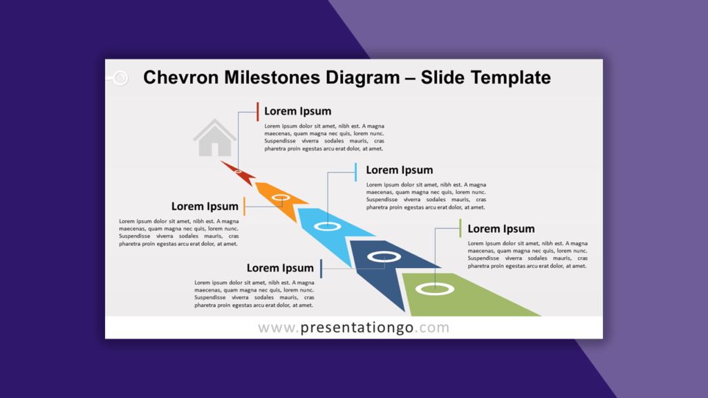 Chevron Milestones Timeline for PowerPoint and Google Slides