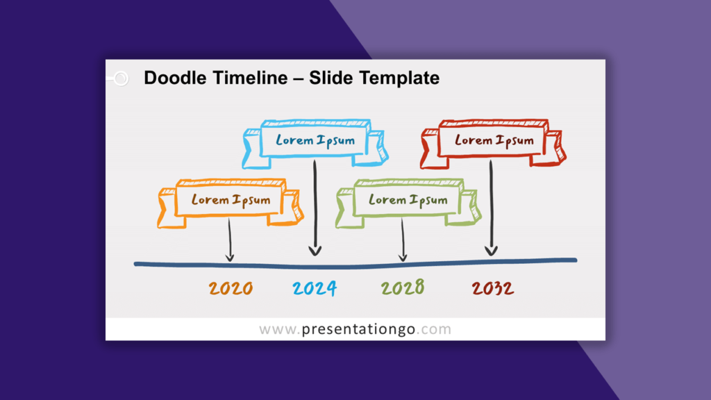 Doodle Timeline for PowerPoint and Google Slides