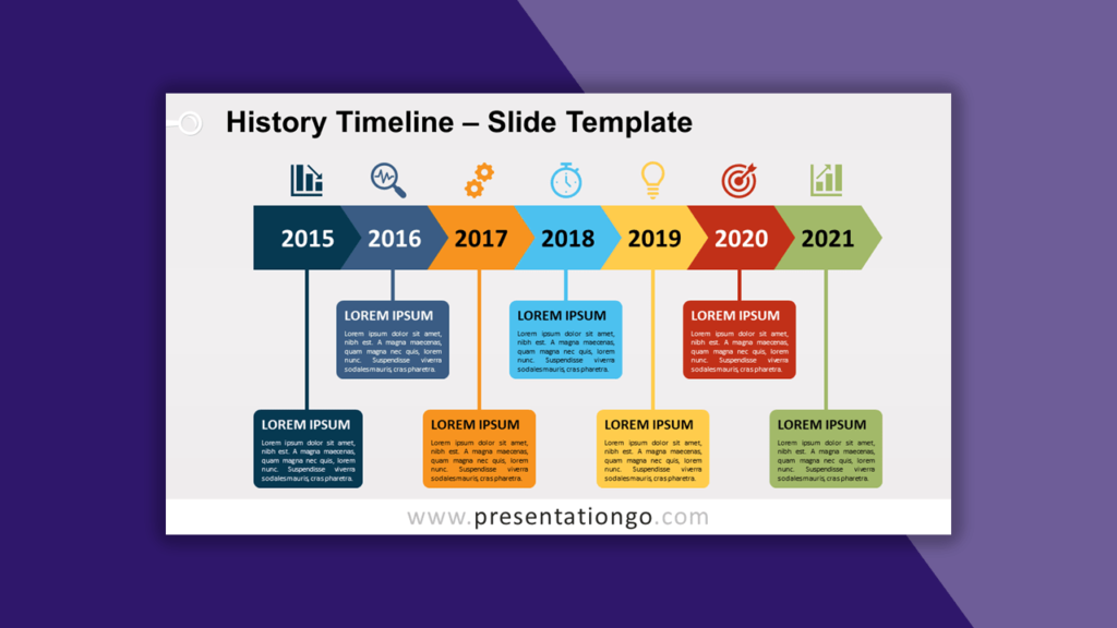 History Timeline for PowerPoint and Google Slides