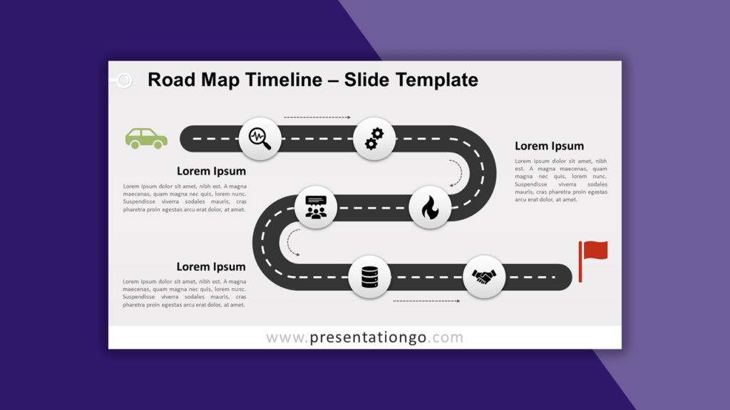 Road Map Timeline for PowerPoint and Google Slides