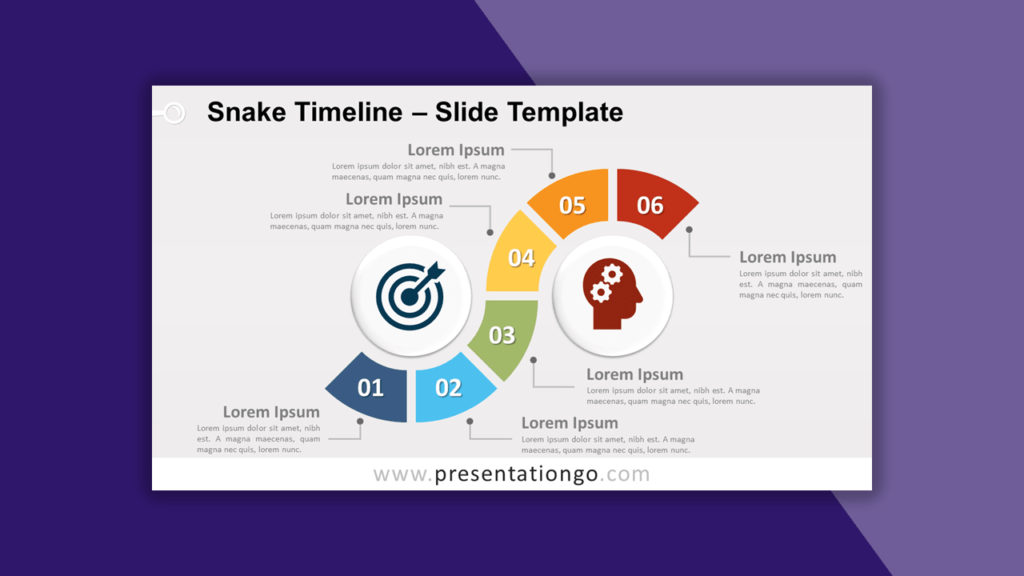 Snake Timeline for PowerPoint and Google Slides