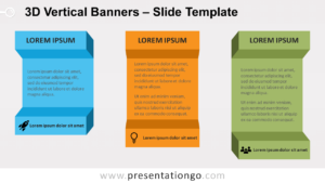 Free 3D Vertical Banners for PowerPoint and Google Slides