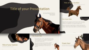 Free Horses Template for Google Slides and PowerPoint