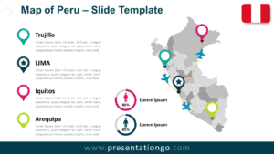 Free Map of Peru for PowerPoint and Google Slides