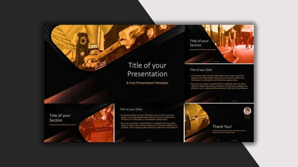 Black Template for your PowerPoint Presentation