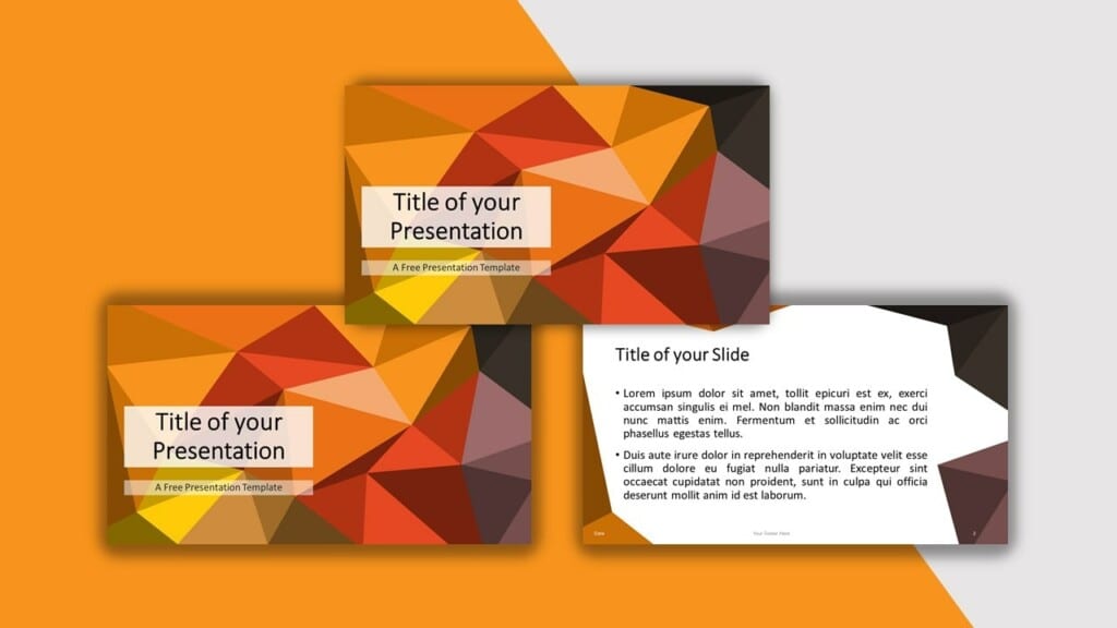 Orange Template for your PowerPoint Presentation