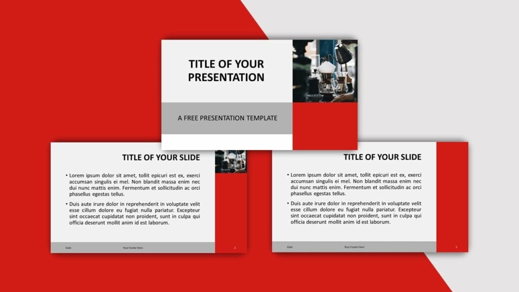 Red Template for your PowerPoint Presentation