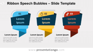 Free Ribbon Speech Bubbles for PowerPoint and Google Slides