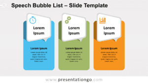 Free Speech Bubble List for PowerPoint and Google Slides