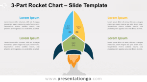 Free 3-Part Rocket Chart for PowerPoint and Google Slides
