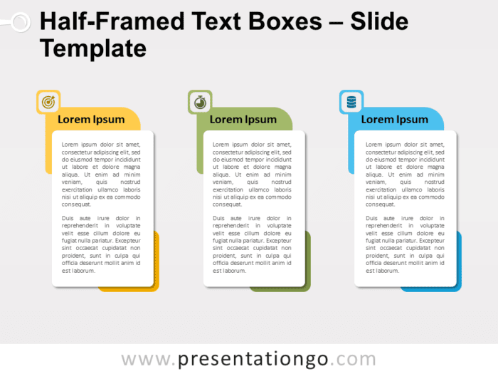 HalfFramed Text Boxes for PowerPoint and Google Slides
