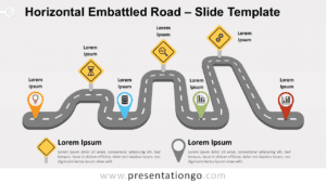 Free Horizontal Embattled Road for PowerPoint and Google Slides