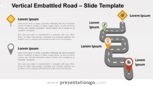 Free Vertical Embattled Road for PowerPoint and Google Slides