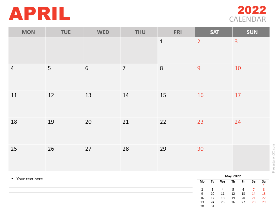 April 4 2022 Calendar