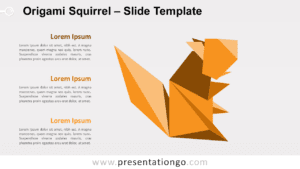 Free Origami Squirrel for PowerPoint and Google Slides