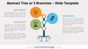 Free Abstract Tree with 3 Branches for PowerPoint and Google Slides