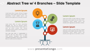 Free Abstract Tree with 4 Branches for PowerPoint and Google Slides