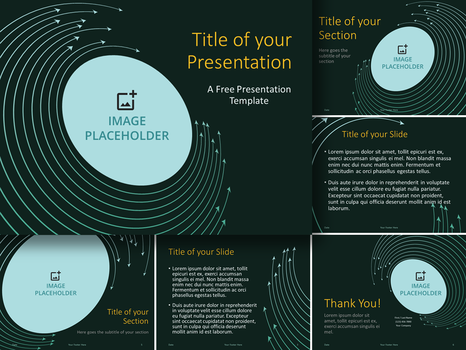 Free Arrow Rings Template for PowerPoint and Google Slides