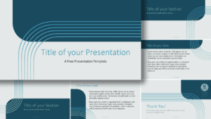 Free Blue Gradient Corners Template for Google Slides and PowerPoint