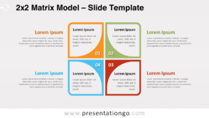 Free 2x2 Matrix Model for PowerPoint and Google Slides