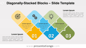 Free Diagonally-Stacked Blocks for PowerPoint and Google Slides