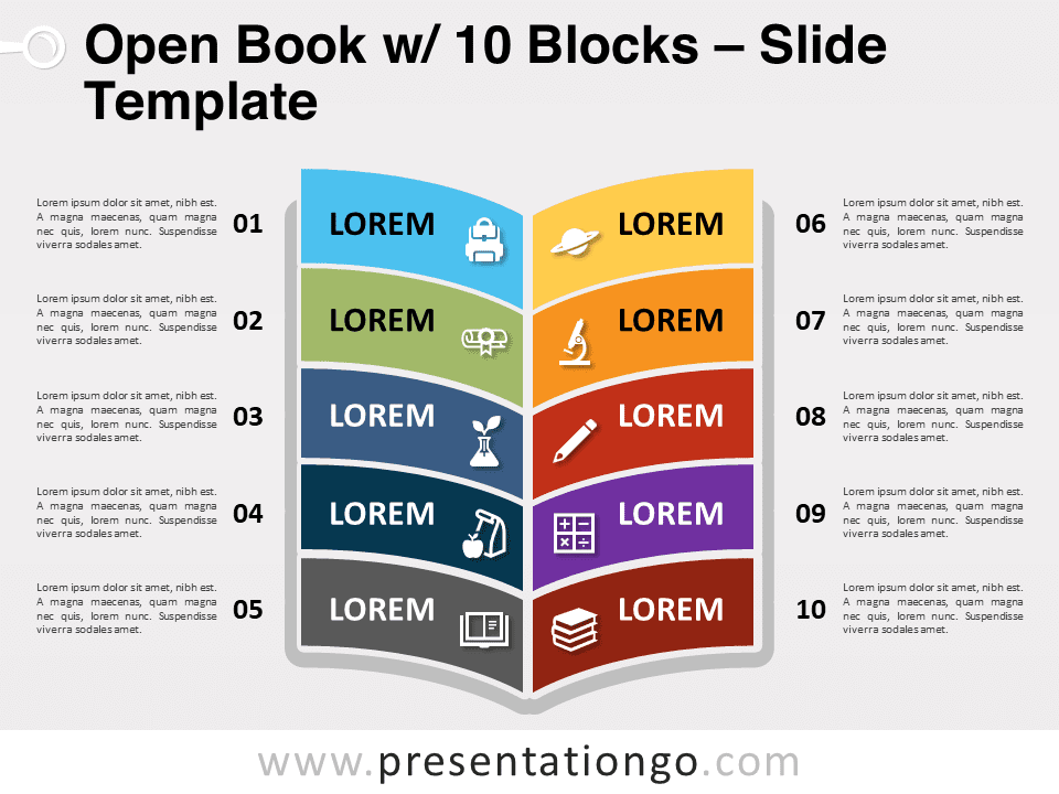 open book template