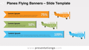 Free Planes Flying Banners for PowerPoint and Google Slides