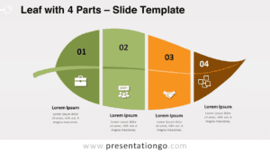 Free Leaf with 4 Parts for PowerPoint and Google Slides