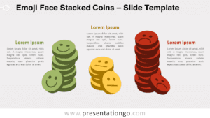 Free Emoji Face Stacked Coins for PowerPoint and Google Slides