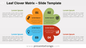 Free Leaf Clover Matrix for PowerPoint and Google Slides