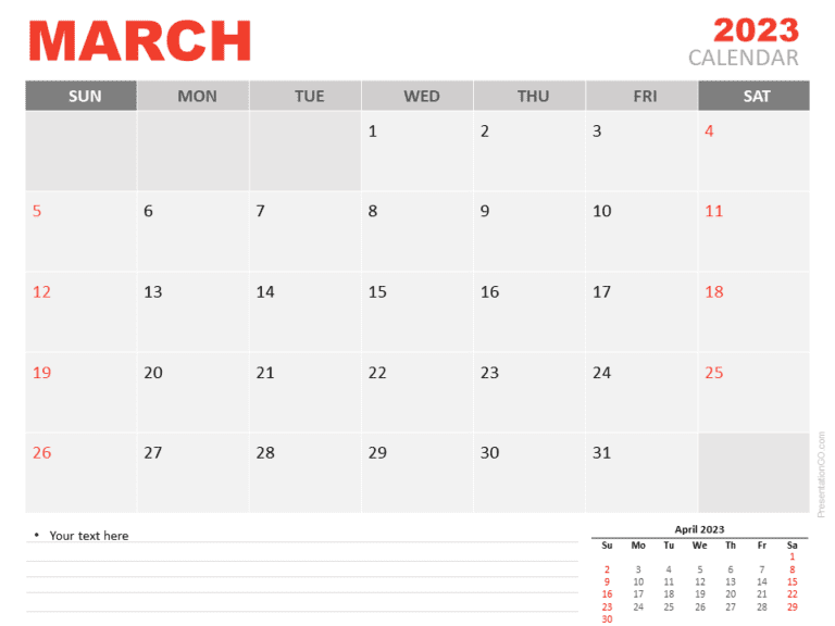 Free Calendar Templates for PowerPoint and Google Slides