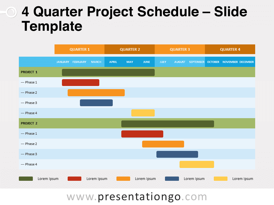 Free Gantt Chart Templates For PowerPoint And Google Slides, 46% OFF