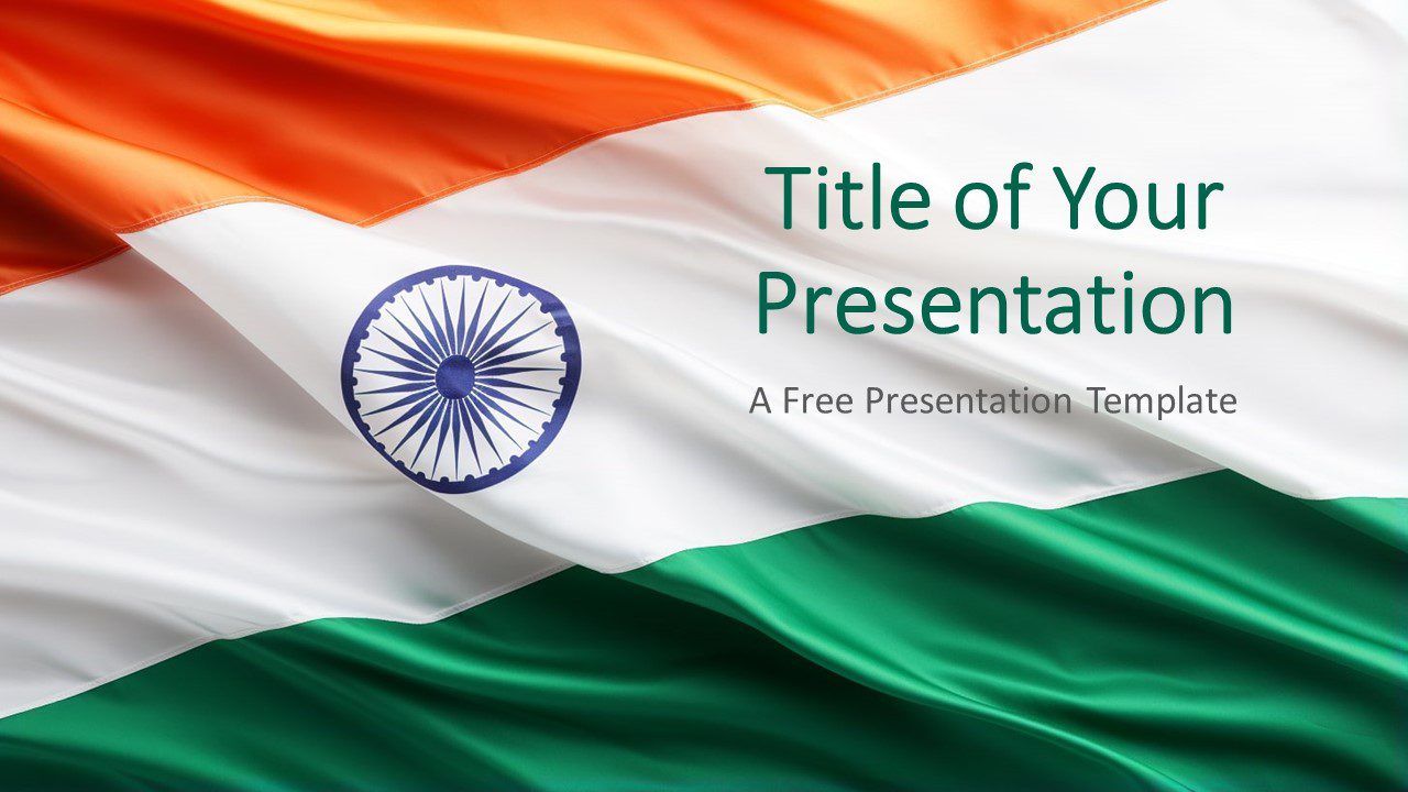 Flag of India Template for PowerPoint and Google Slides