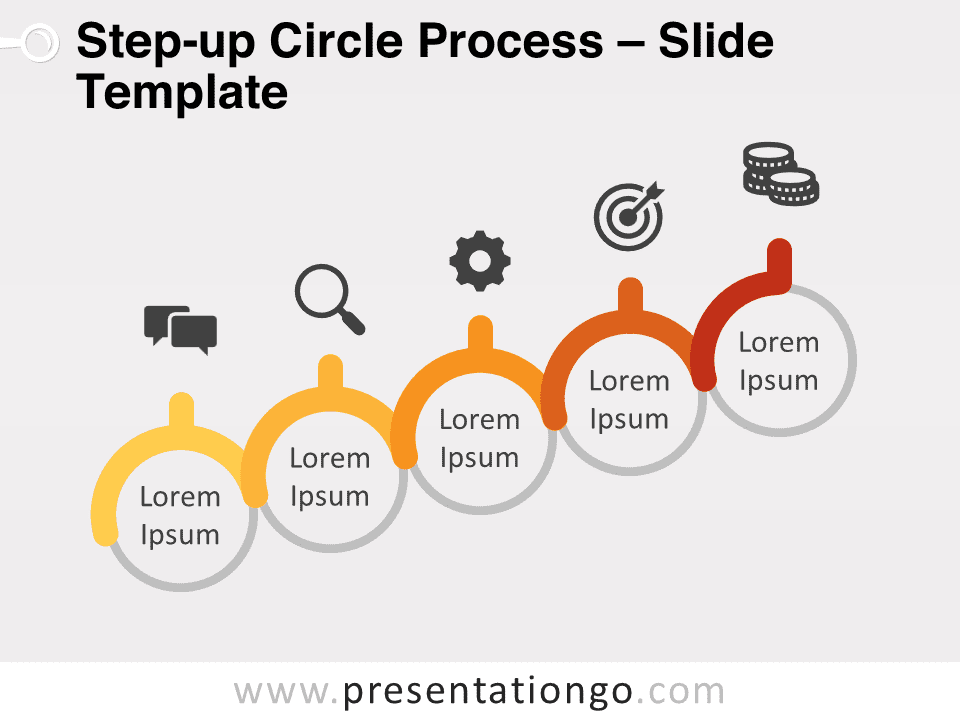 Step Down & Up Process for PowerPoint and Google Slides - PresentationGO