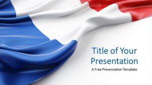 Cover Slide of Flag of France PowerPoint and Google Slides Template