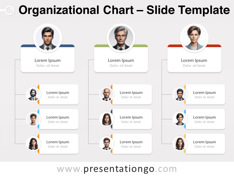 Organizational Hierarchy Chart Template