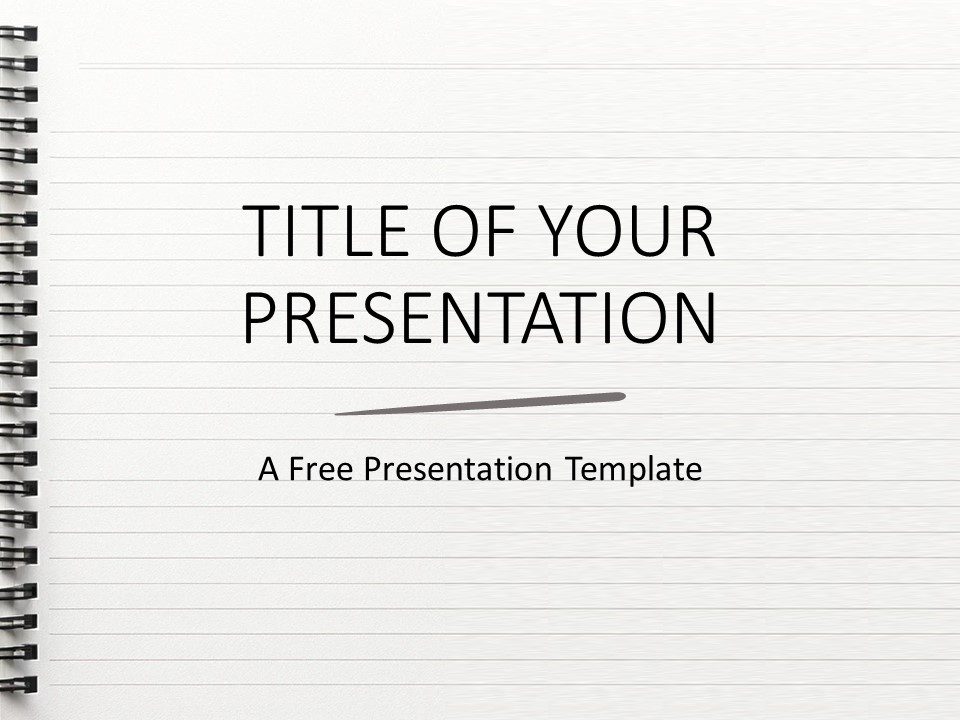 Free Notepad Google Slides and PowerPoint Templates - PresentationGO