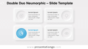 Double Duo Neumorphic Template with Light Background in Widescreen Format